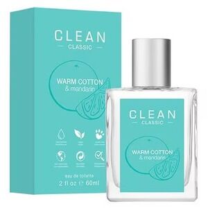 Clean Classic‎ Warm Cotton & Mandarin Eau de Toilette 2oz 60ml New